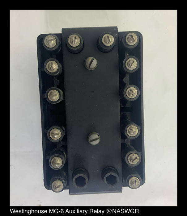 Westinghouse MG-6, 289B360A20 Auxiliary Relay - 125vDC