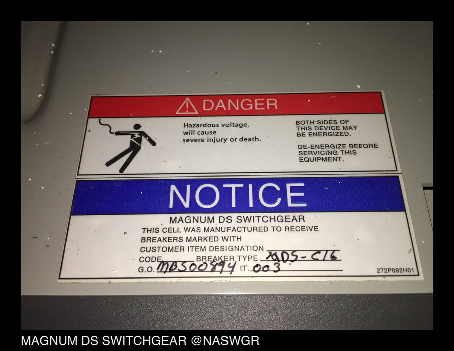 Eaton / Cutler Hammer Magnum MDSC Switchgear