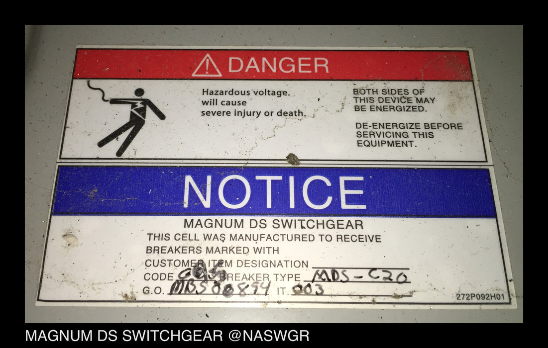 Eaton / Cutler Hammer Magnum MDSC Switchgear