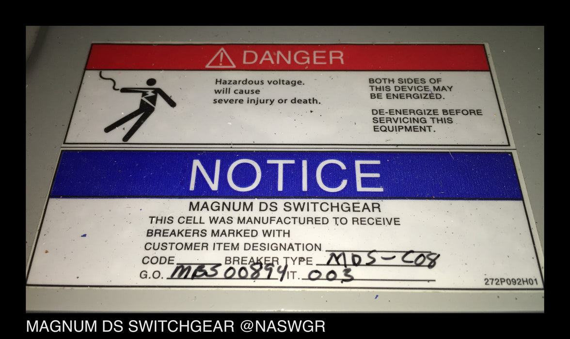 Eaton / Cutler Hammer Magnum MDSC Switchgear