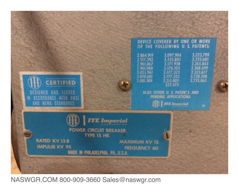 ITE 15HK750 Circuit Breaker (E/O,D/O) - 2000 Amp