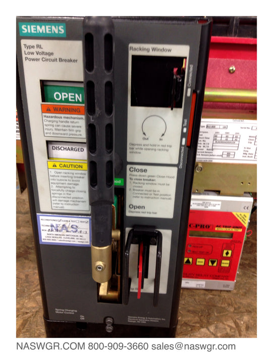 Siemens RLE-800 Circuit Breaker (M/O,D/O) - 800 Amp