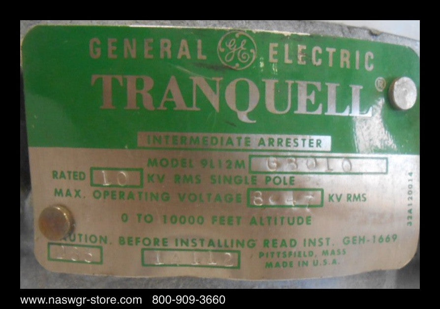 9L12MGB010 ~ GE 9L12MGB010 Tranquell Arrester