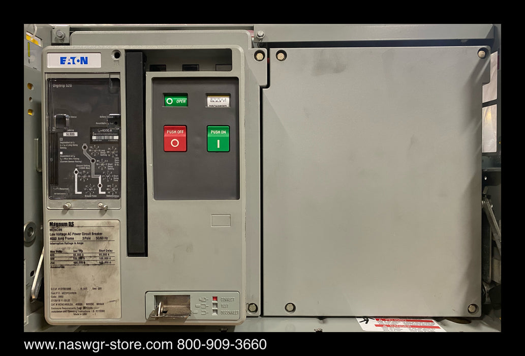 Eaton Magnum DS MDNC4N Circuit Breaker (M/O,D/O) - 4000 Amp