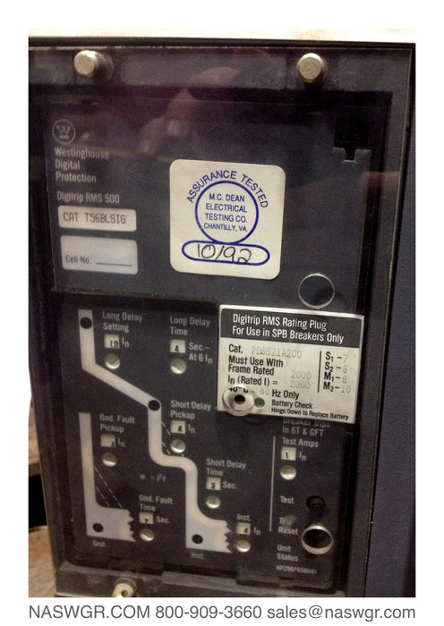 Westinghouse SPB-100 Circuit Breaker (E/O,D/O) - 2000 Amp