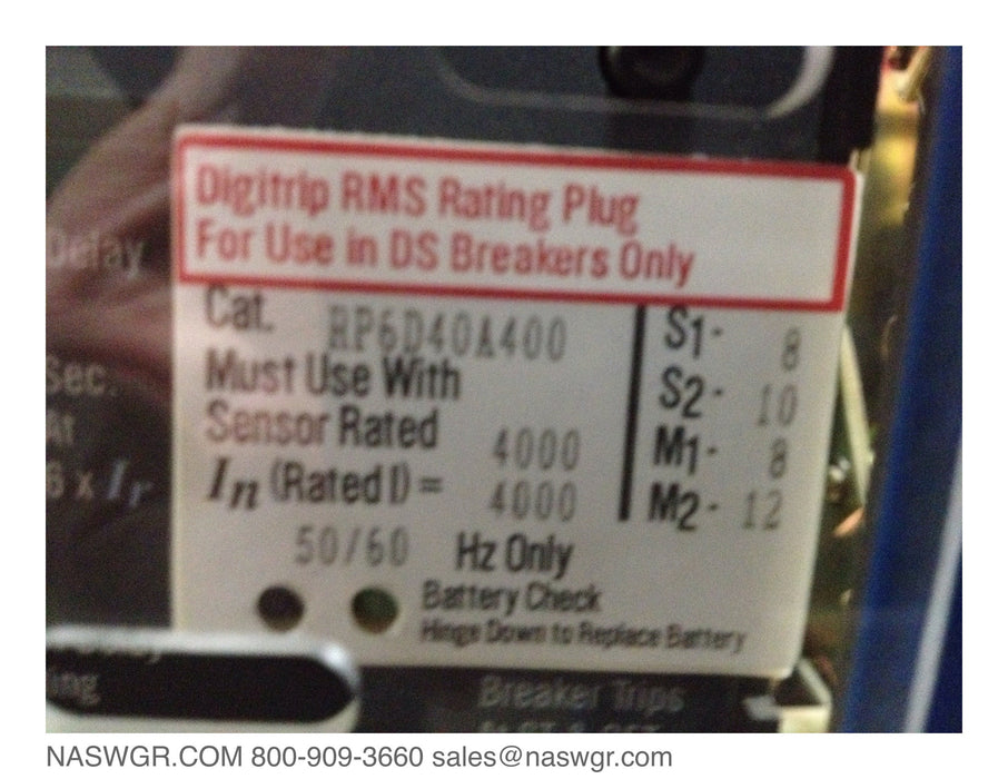 Westinghouse DS-840 Circuit Breaker (M/E/O,D/O) - 4000 Amp