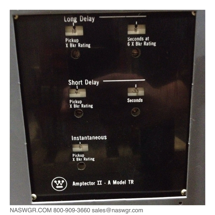 Westinghouse DS-840 Circuit Breaker, 4000A Manually Operated Drawout, Amptector II-A Model TR LSI, Shunt Trip