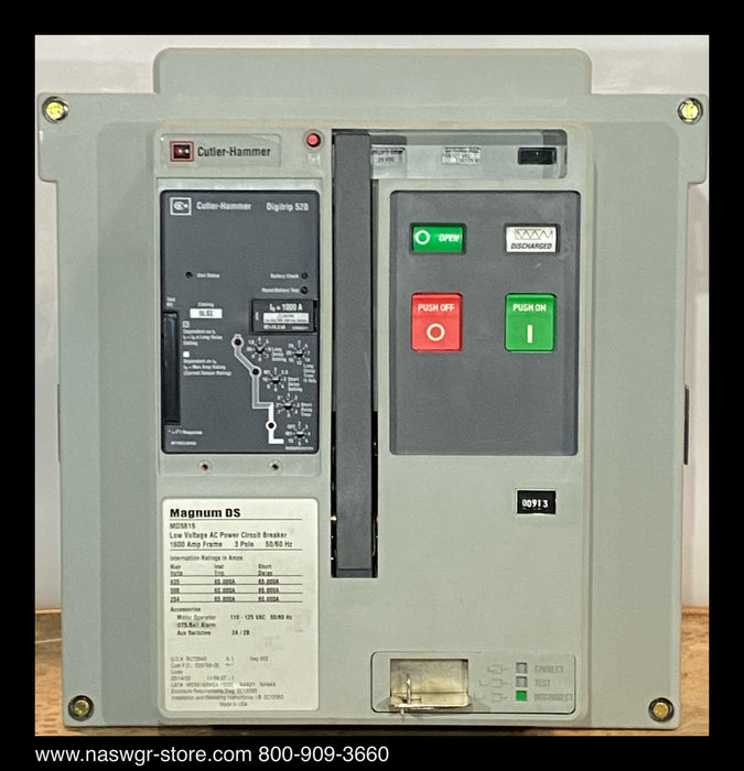 Eaton Magnum DS MDS616 Circuit Breaker (E/O,D/O) - 1000 Amp