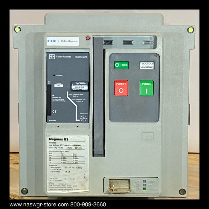 Eaton Magnum DS MDS630 Circuit Breaker (M/O,D/O) - 3000 Amp