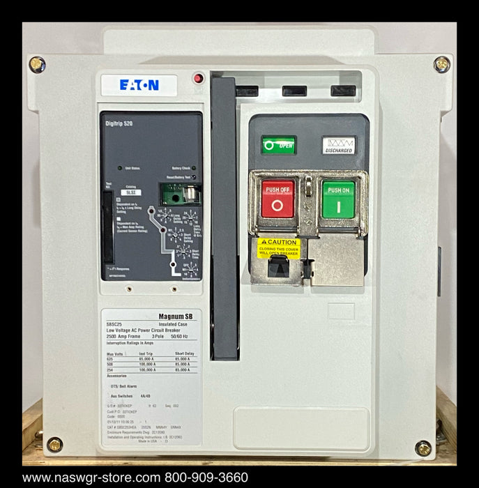 Eaton Magnum SB SBSC25 Circuit Breaker (M/O,B/I) - 2500 Amp