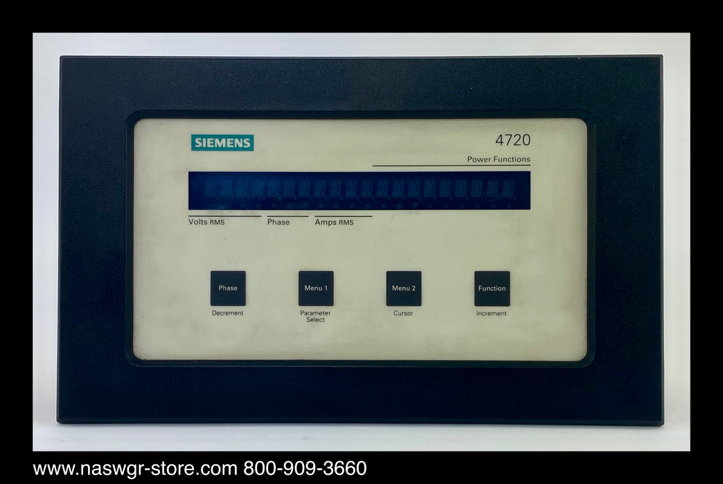 Siemens 4720 Power Meter - 120AC w/ Comms