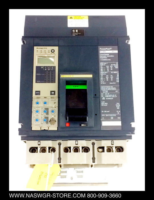 Square D PowerPacet PJ800 Circuit Breaker - 800 Amp