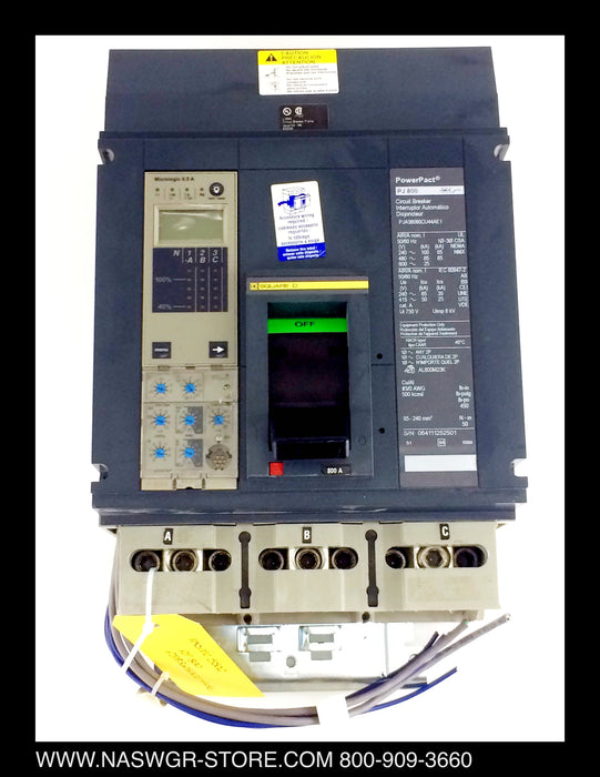Square D PowerPact PJ800 Breaker ~ 800 Amp