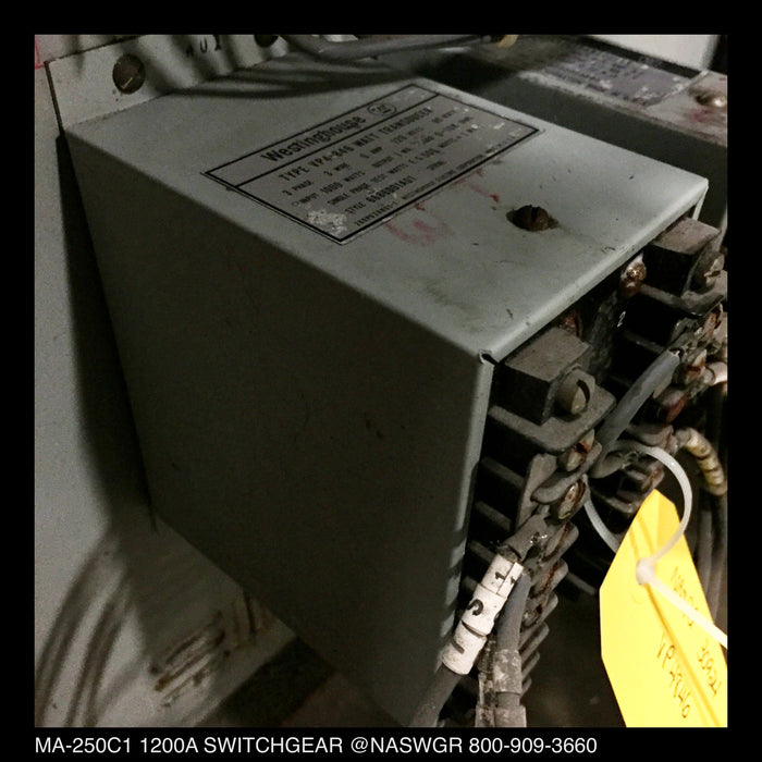 MA-250C1 Switchgear ~ Allis Chalmers MA-250C1 1200 Amp Switchgear