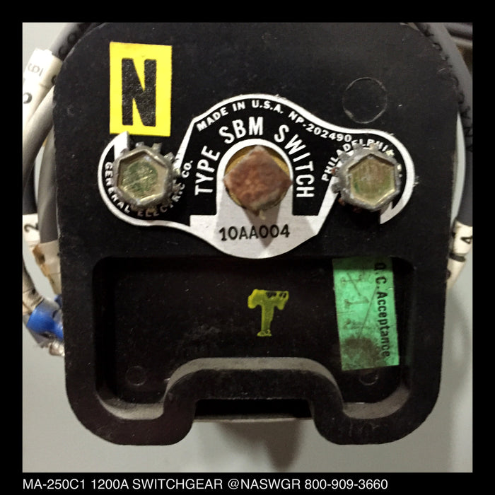 MA-250C1 Switchgear ~ Allis Chalmers MA-250C1 1200 Amp Switchgear