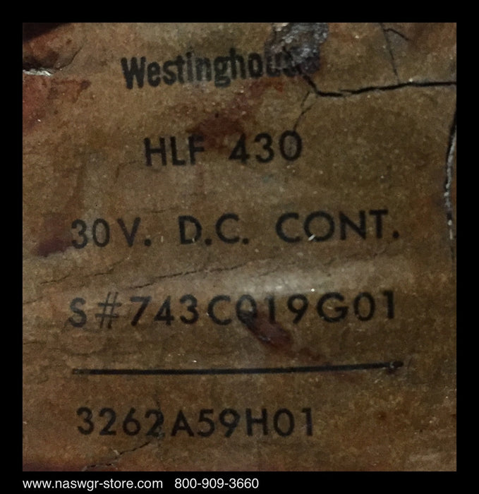 Westinghouse HLF430 Contactor