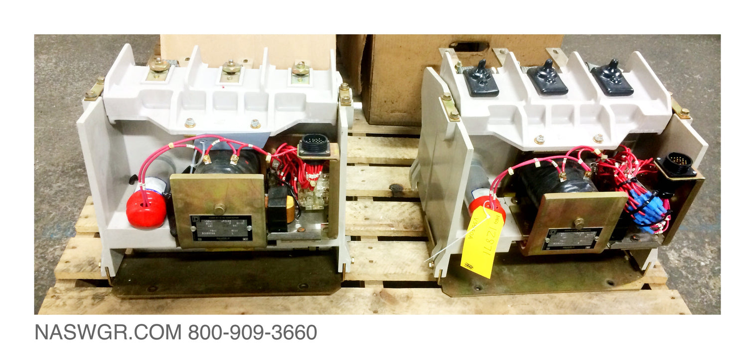 V3540A , JPDX53 , Square D V3540A Class 8110 AC Contactor , Line Volts 5000 , 3 Pole , 50/60 Hz. , Control Volts 120 , Max. Amps 360 , 5000 Amps , C-40X , GE Capacitor , Z97F7076 , 5103430650 , Square D Bottles , 52927-132-51 , V3540A