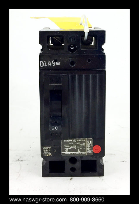 General Electric TEB122020 Molded Case Circuit Breaker - 20 Amp