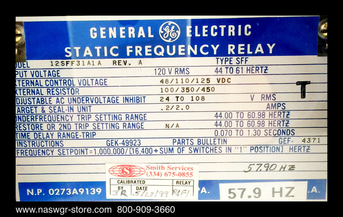 12SFF31A1A ~ GE 12SFF31A1A Relay