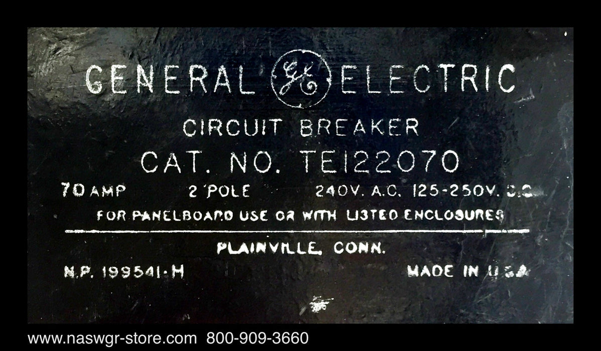 General Electric TE122070 Molded Case Circuit Breaker - 70 Amp