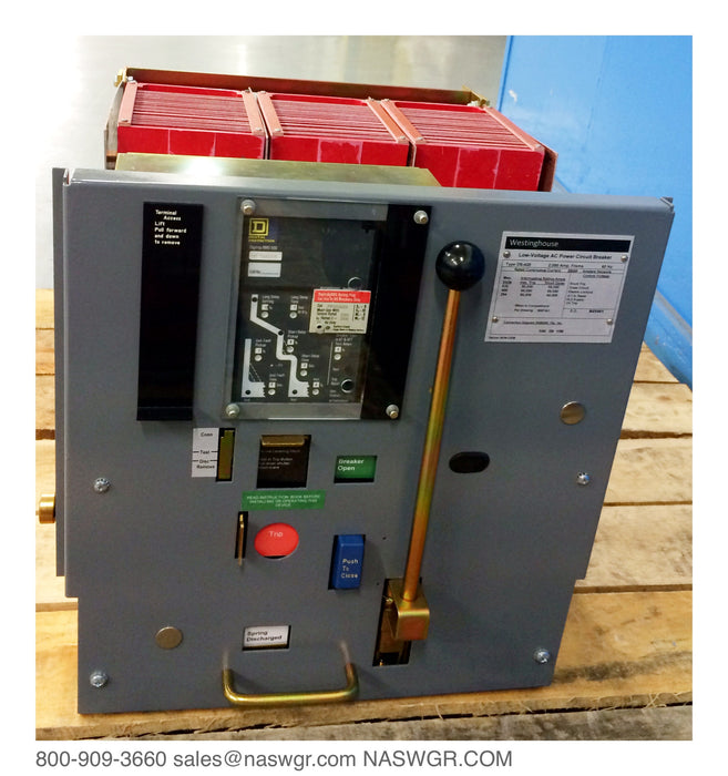 Westinghouse DS-420 Circuit Breaker, Manually Operated, Drawout, 2000A DS Circuit Breaker, Retrofitted with the solid state trip of your choice