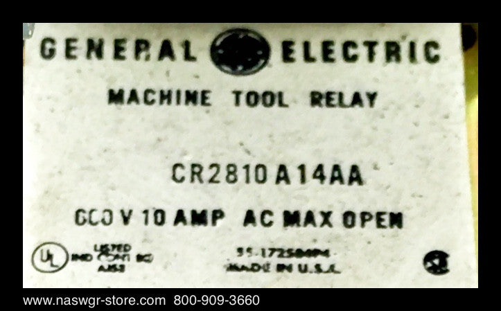 CR2810A14AA ~ GE CR2810A14AA Machine Tool Relay