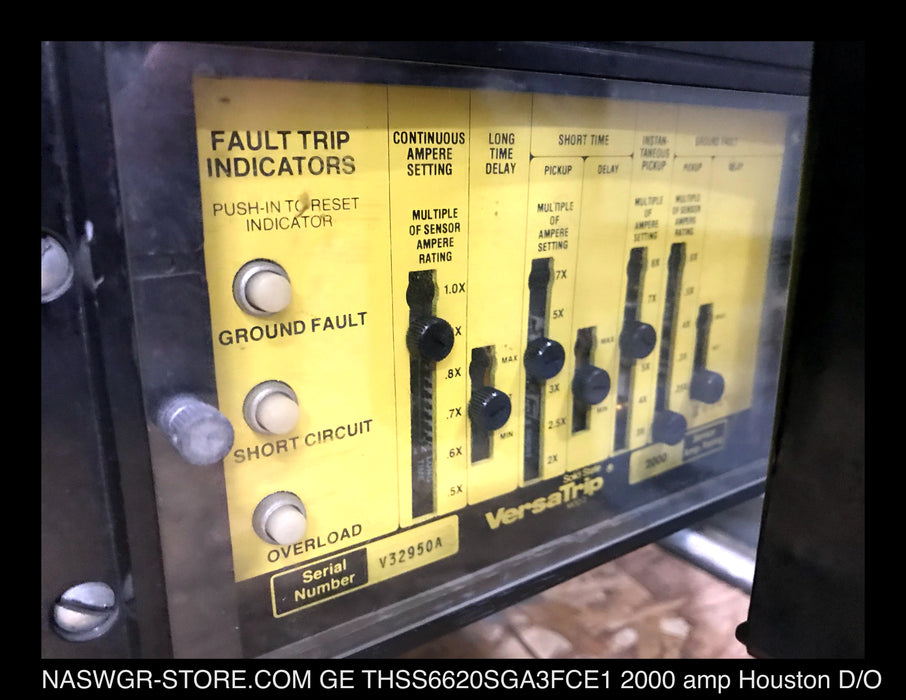 GE PowerBreak THSS6620SGA3FCE1 Circuit Breaker (E/O,D/O Houston Style) - 2000 Amp