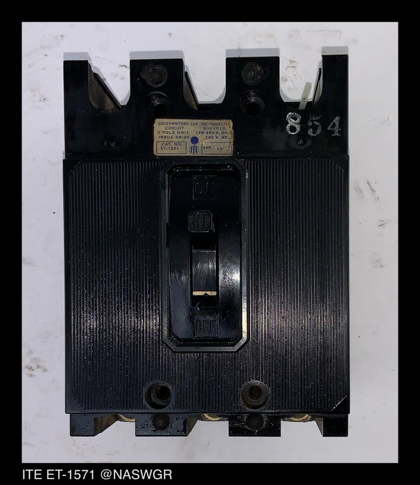 ITE ET-1571 Molded Case Circuit Breaker - 15 Amp