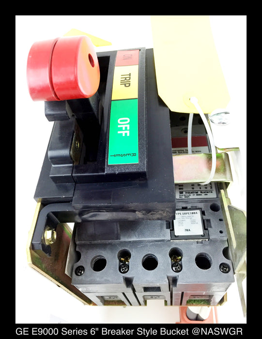GE E9000 Series Size 1 6" Breaker Style Bucket