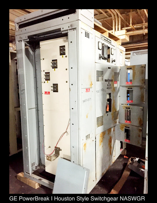 GE PowerBreak I Houston Style Drawout Switchgear 3000 Amp GE AV-Line Switchboard