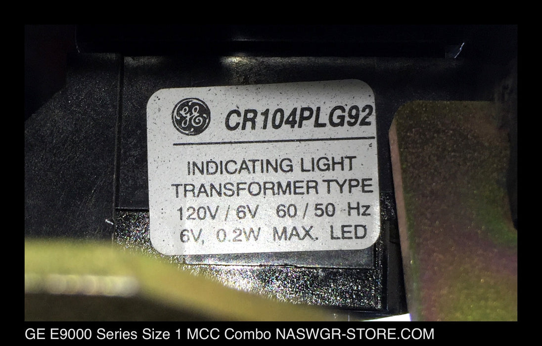 GE E9000 SIZE 1 COMBINATION ~ GE 9000 SERIES BREAKER STYLE COMBINATION MCC BUCKETS 12"