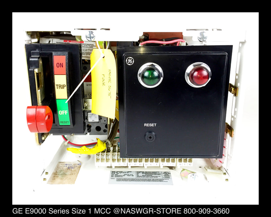 GE E9000 SIZE 1 COMBINATION ~ GE 9000 SERIES BREAKER STYLE COMBINATION MCC BUCKETS 12"