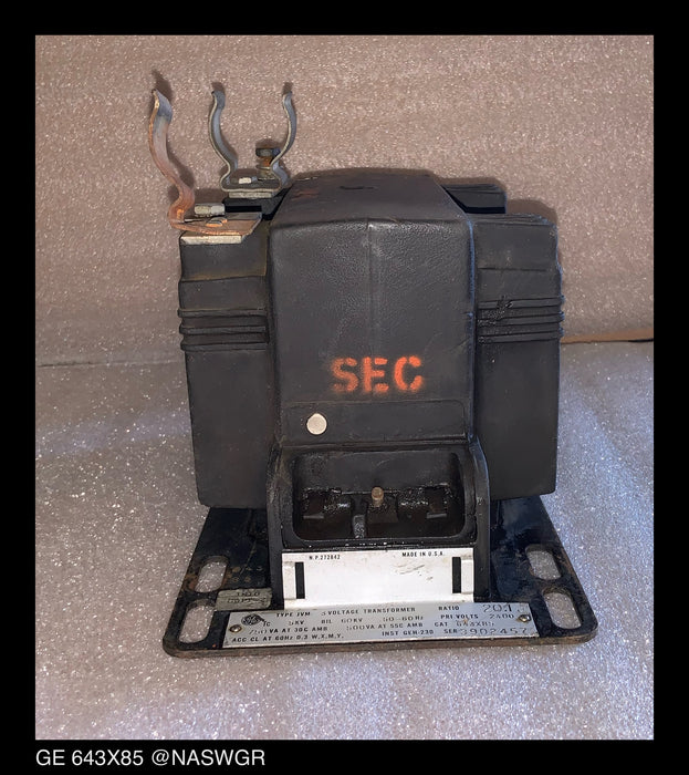 GE 643X85 Voltage Transformer
