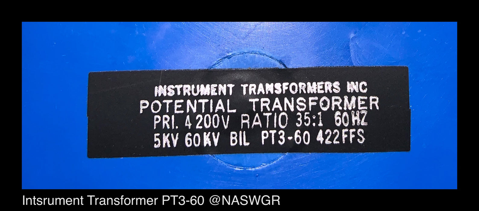 Instrument Transformers PT3-60 Potential Transformer