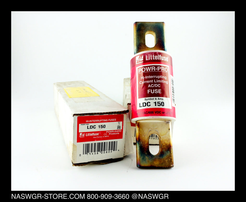 Unused Littelfuse LDC150 Hi-Interrupting Current Limiting Fuse