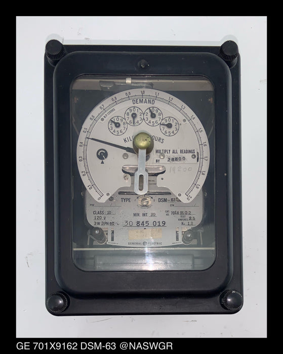 GE 701X9162 Polyphase Watthour Demand Meter