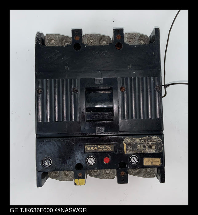General Electric TJK636500 Molded Case Circuit Breaker - 500 Amp