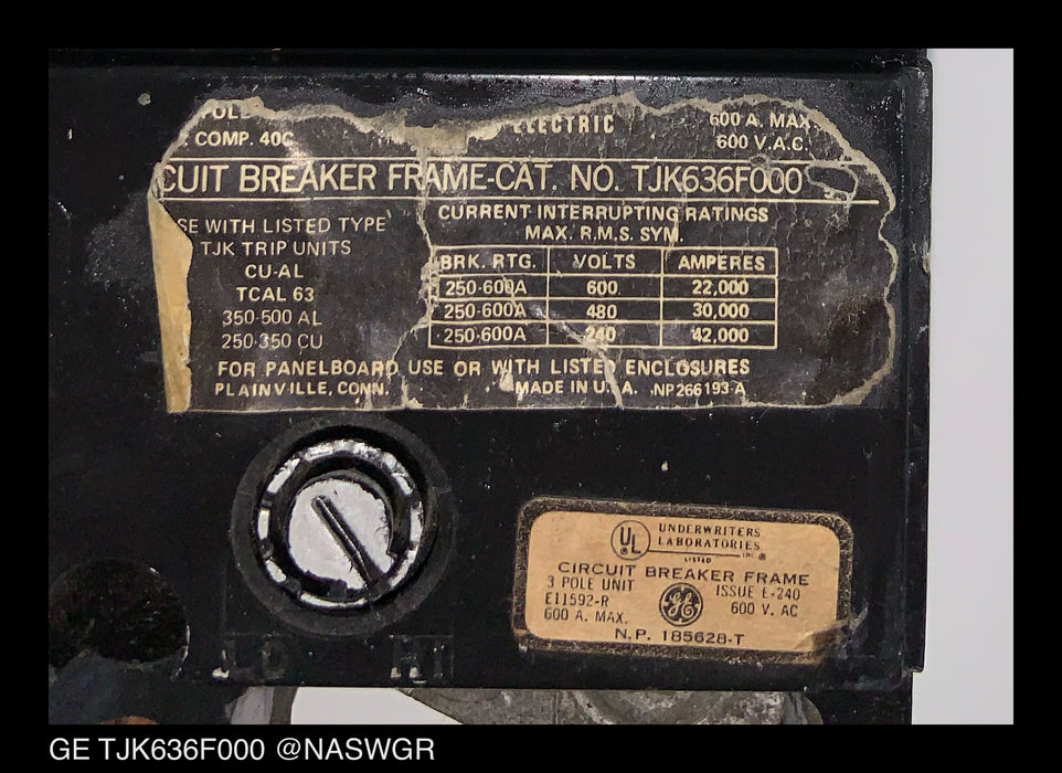General Electric TJK636500 Molded Case Circuit Breaker - 500 Amp