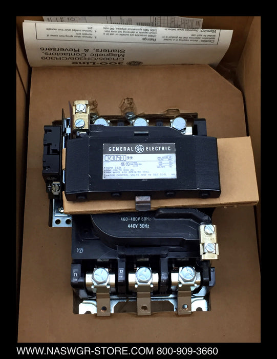 General Electric CR305E004 Magnetic Starter Non-Reversing Size 3 ~ Unused Surplus
