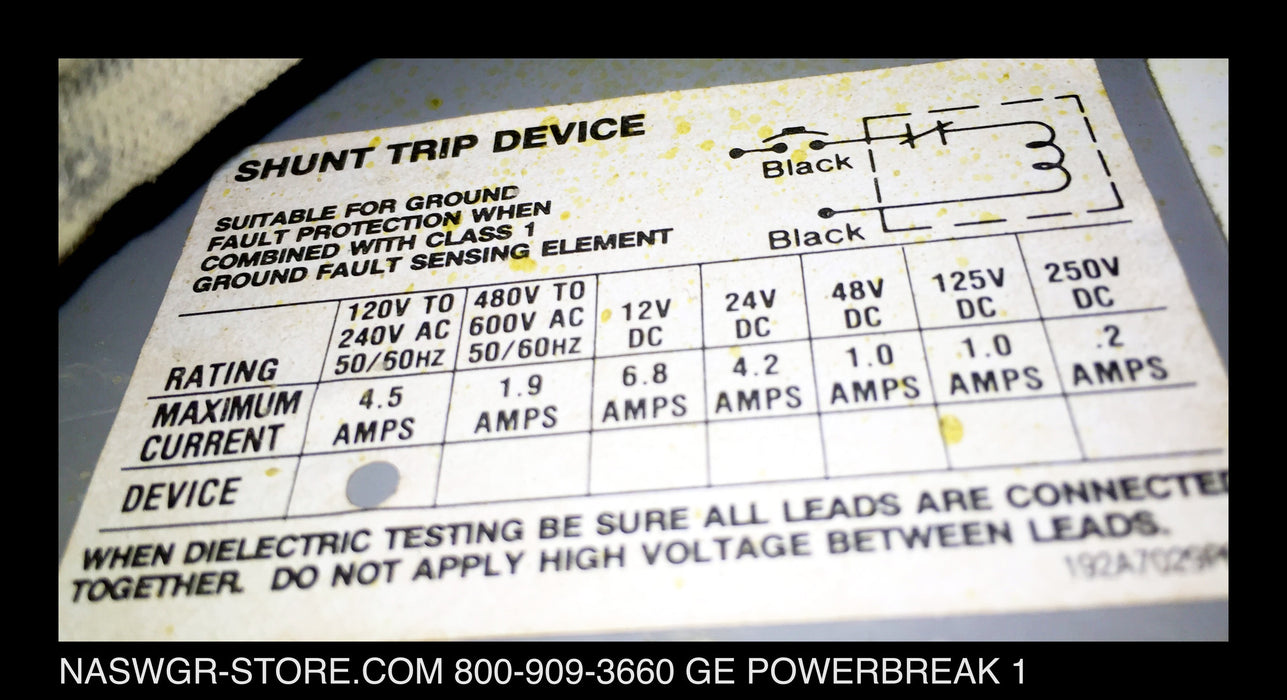 GE PowerBreak TP3030SSFC Circuit Breaker (M/O,D/O Houston Style) - 3000 Amp
