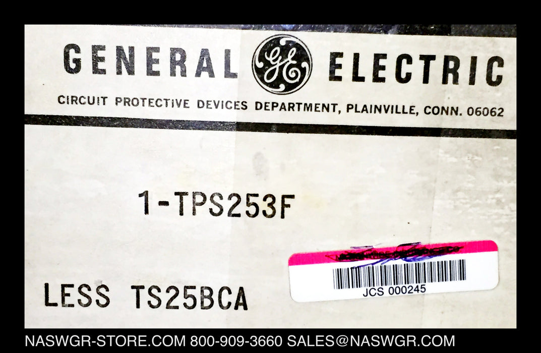 GE PowerBreak TPS253F Breaker Frame (M/O,B/I) - 2500 Amp - Unused