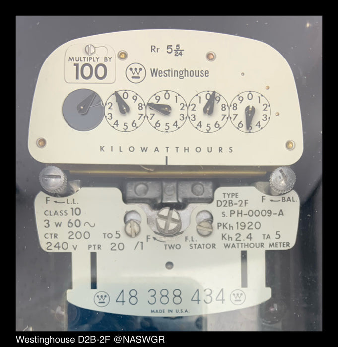 Westinghouse - D2B-2F Two Stator Watthour Meter