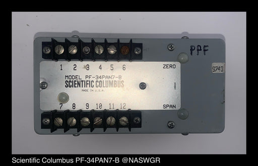 Scientific Columbus PF-34PAN7-B Factor Transducer