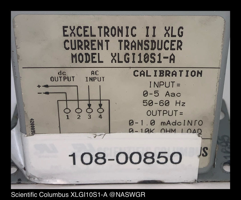 Scientific Columbus XLGI10S1-A Current Transducer