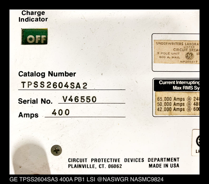 GE TPSS2604SA2 Power Break - 400 Amp
