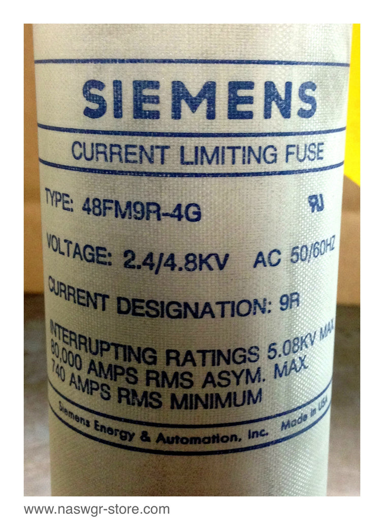 48FM9R-4G ~ Siemens 48FM9R-4G Current Limiting Fuse 740 Amps RMS minimum