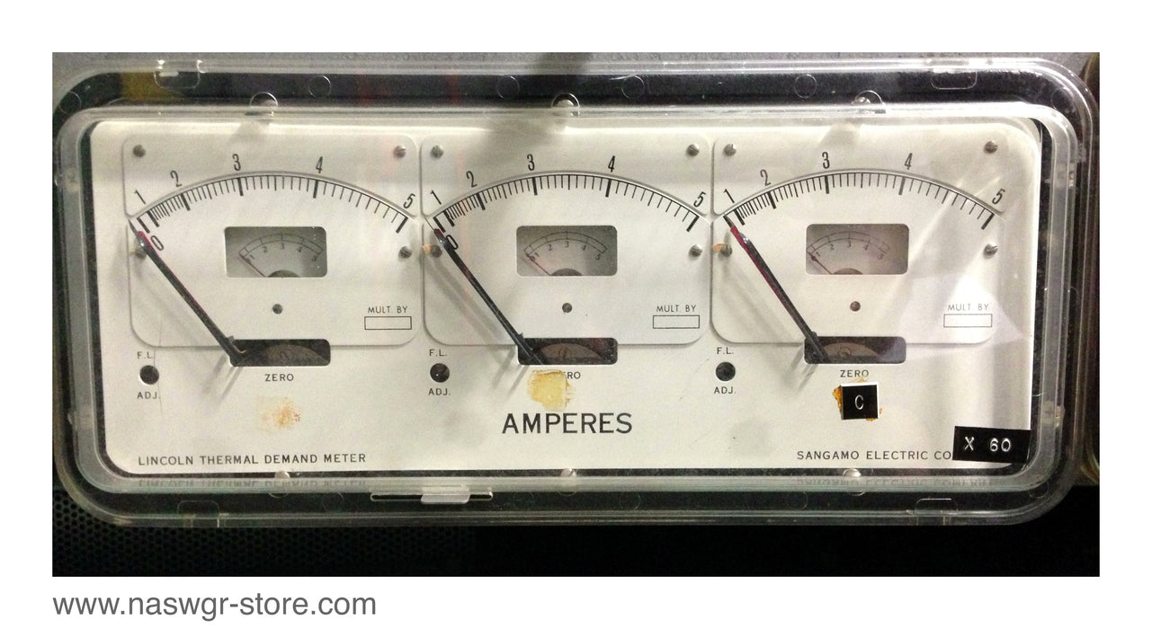 ADHF , Sangamo Electric ADHF Thermal Demand Meter , Type: ADHF , 50/60 Cy. , 5 Amps , Spec: 79004 , PN: ADHF