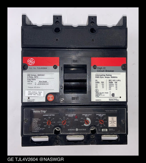 GE TJL4V2604 Molded Case Circuit Breaker - 400 Amp
