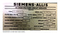 Siemens Allis MA-250C-1 Circuit Breaker (E/O,D/O) - 2000 Amp