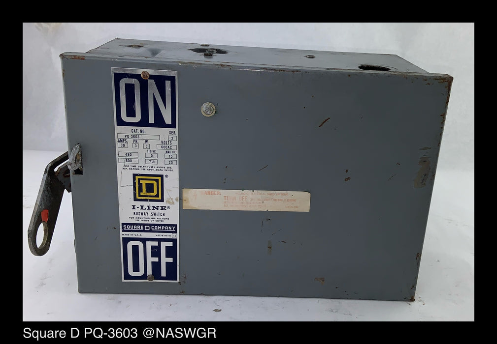 Square D PQ-3603 Busway Switch